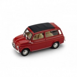 Fiat 500 Giardiniera Closed 1960 Red Brumm R425-02-UPD-2020