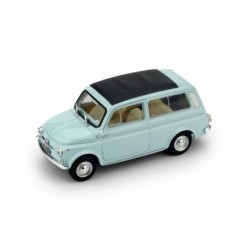 Fiat 500 Giardiniera Closed 1960 Light Blue Brumm R425-09