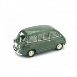 Fiat 600D Multipla Police 1960 Grey Green Brumm R451