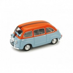 Fiat 600D Multipla Opération San Gennaro 1966 Blue Orange Brumm R469