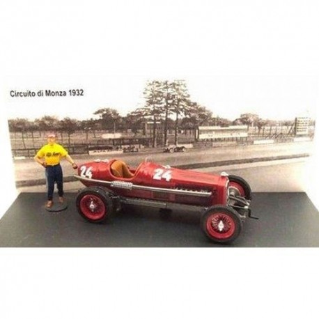 Alfa Romeo P3 24 Grand Prix de Formule 1 de Monza 1932 Tazio Nuvolari avec Pilote RIO 4360/P