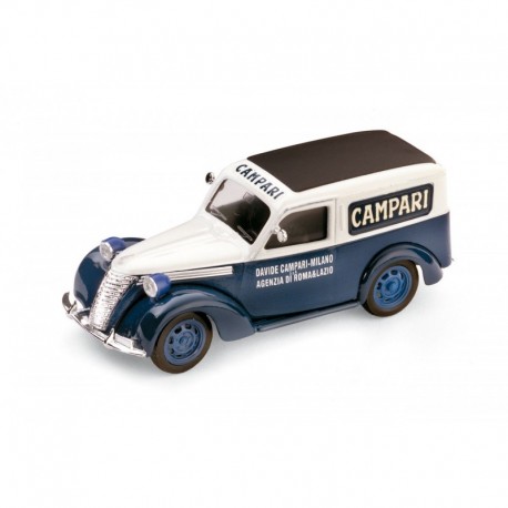 Fiat 100E Van Campari 1952 Blue White Brumm R245