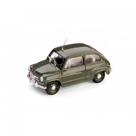 Fiat 600D Police 1958 Green Brumm R308