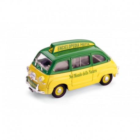 Fiat 600 Multipla Enciclopedia Motta 1956 Yellow Green Brumm R310