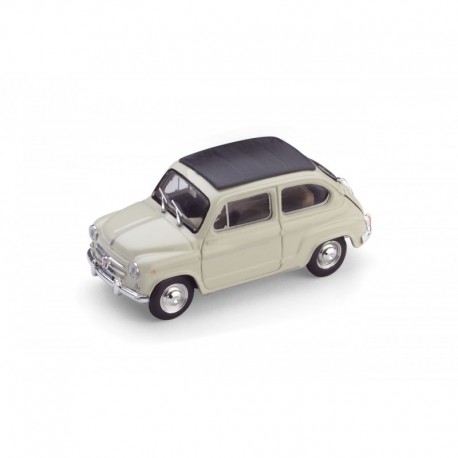 Fiat 600D Trasformabile Closed 1960 Ivory Brumm R318-01