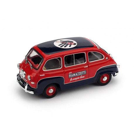 Fiat 600 Multipla Ramazzotti 1960 Red Brumm R286