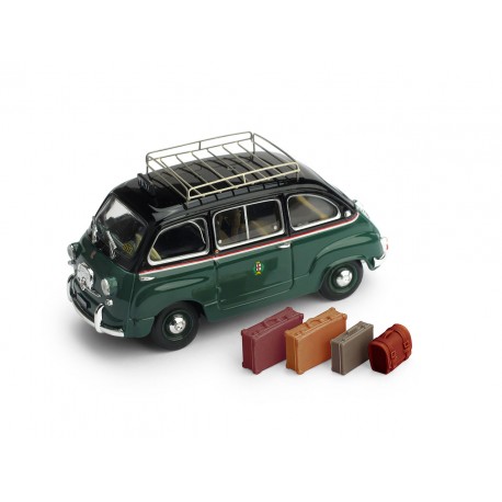 Fiat 600D Multipla Taxi Di Milano 1960 Portapacchi in fotoincisione Brumm R334