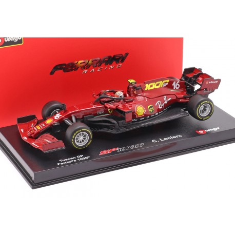 Ferrari SF1000 16 GP Toscane Mugello 2020 1000th GP Ferrari Charles Leclerc Bburago BBU18-36819LM