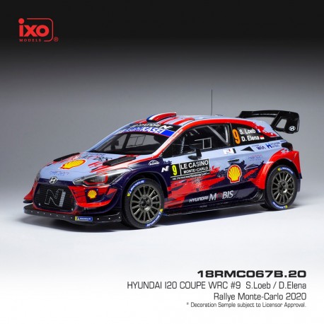 Hyundai I20 Coupe WRC 9 Rallye Monte Carlo 2020 Loeb - Elena IXO 18RMC067B
