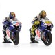 Set 2 Bikes + 2 Figurines Yamaha YZR M1 Valentino Rossi Jorge Lorenzo Moto GP Barcelona 2009 Minichamps 122094699