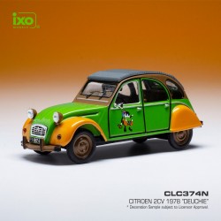Citroen 2CV 1978 Green Orange IXO CLC374N