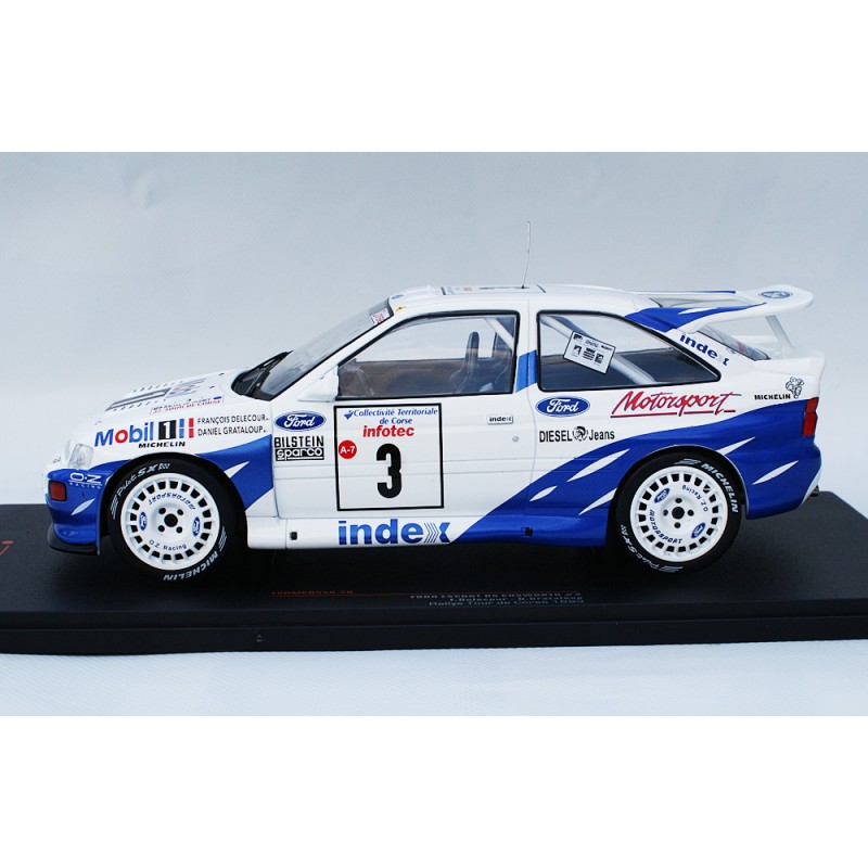 Miniature Voiture Rallye Ford Escort RS Cosworth - Burago 1/43 - N7438 - Métal