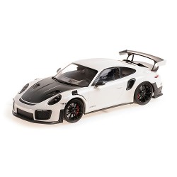 Porsche 911 991.2 GT2RS 2018 White with Black Wheels Minichamps 155068301
