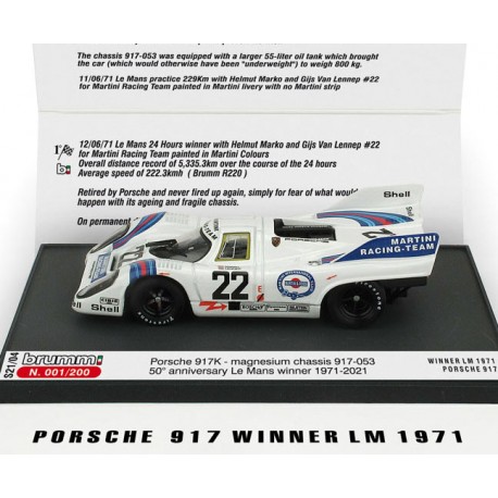 Porsche 917K 22 Winner 24 Heures du Mans 1971 Brumm S21/04