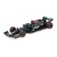 Mercedes F1 W11 EQ Performance 44 F1 91st Win Eifel 2020 Lewis Hamilton with pitboard and Schumacher helmet Minichamps 113201144