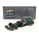Mercedes F1 W11 EQ Performance 44 F1 91st Win Eifel 2020 Lewis Hamilton with pitboard and Schumacher helmet Minichamps 113201144