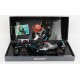 Mercedes F1 W11 EQ Performance 44 F1 91st Win Eifel 2020 Lewis Hamilton with pitboard and Schumacher helmet Minichamps 113201144