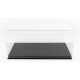 Boitier Vitrine Display Box 1/18 base en cuir noir Luxcase LC18001A