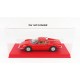 Boitier Vitrine Display Box 1/18 base en cuir rouge Luxcase LC18001B