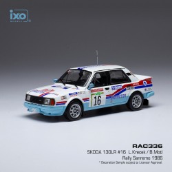 Skoda 130 LR 16 Rallye Sanremo 1986 L. Krecek - B. Motl IXO RAC336
