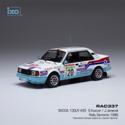 Skoda 130 LR 20 Rallye Sanremo 1986 S. Kvaizar - J. Janecek IXO RAC337