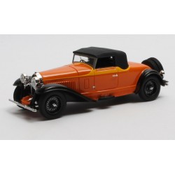 Bugatti T46 De Villard Cabriolet closed 1930 Orange Black Matrix MX50205-062