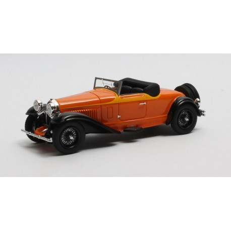 Bugatti T46 De Villard Cabriolet open 1930 Orange Black Matrix MX50205-061