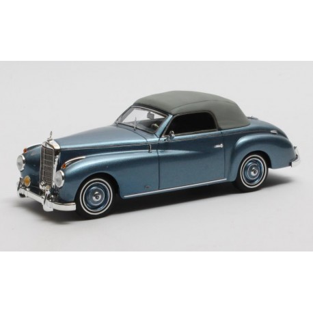 Mercedes Benz 220A W187 Wendler Cabriolet closed 1952 Light Blue Met Grey Matrix MX41302-222