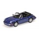 Porsche 911 Carrera 2 Cabriolet Bleu Métalisée 1990 Minichamps 430067331