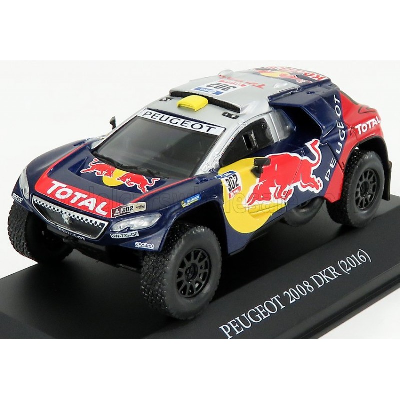 Horloge Miniature Auto-horloge – Peugeot 2008 DKR Sébastien Loeb, Rallye Dakar 2016, 20x30cm
