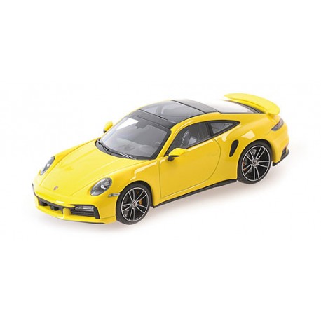Porsche 911 (992) Turbo S 2020 Yellow Minichamps 410069472