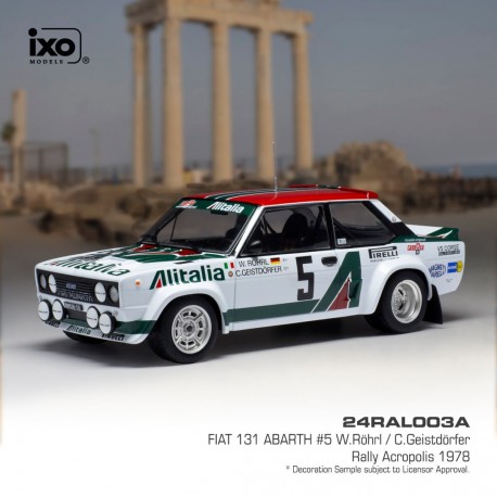 Fiat 131 Abarth 5 Rally Acropolis 1978 Rohrl Geistdorfer IXO 24RAL003A