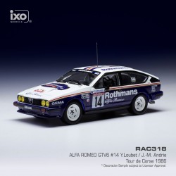 Alfa Romeo GTV6 14 Rallye Tour de Corse 1986 Loubet - Andrie IXO RAC318