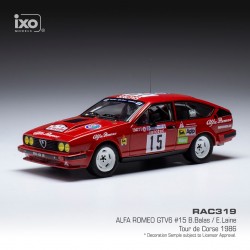 Alfa Romeo GTV6 15 Rallye Tour de Corse 1986 Balas - Laine IXO RAC319
