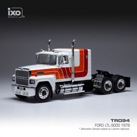 Ford LTL 9000 1978 White Orange IXO TR094