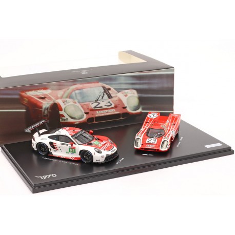 Porsche set 2 cars 917K Le Mans 1970 911 RSR Le Mans 2020 Spark WAP0209040