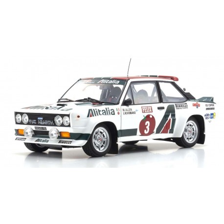 Fiat 131 Abarth 3 Rallye des 1000 Lacs 1978 Alen - Kivimaki Kyosho 08376E