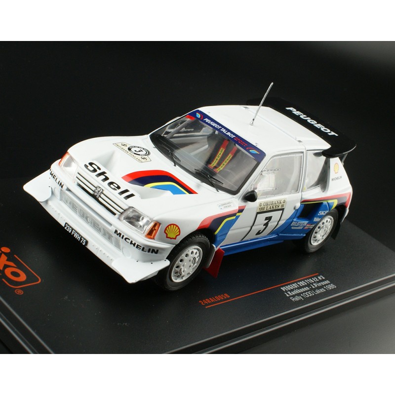 Modèle Réduit Peugeot - 205 Turbo 16 Evo2 N 5 Winner Rally Acropolis 1986 Juha Kankkunen Juha Piironen