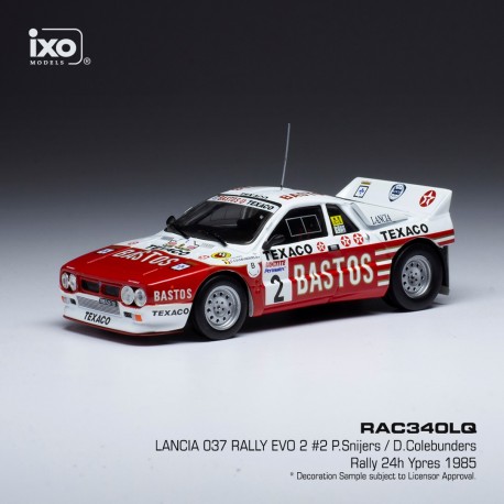 Lancia 037 Evo 2 2 Rallye d'Ypres 1985 Snijers - Colebunders IXO RAC340