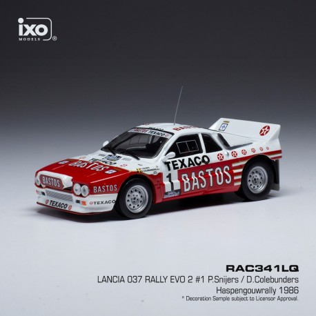 Lancia 037 Evo 2 1 Haspengouw Rally 1986 Snijers - Colebunders IXO RAC341