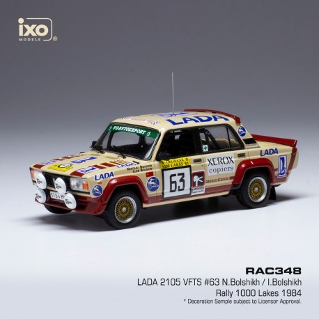 Lada 2105 VFTS 63 Rallye des 1000 Lacs Finlande 1984 Bolshikh - Bolshikh IXO RAC348