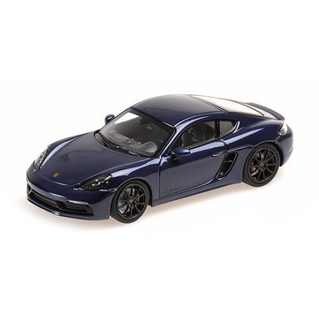 Porsche 718 Cayman GTS (982) 2020 Blue Metallic Minichamps 410069002