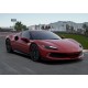 Ferrari 296 GTB Rosso Imola with carbon replicas wheels BBR BBRC264B1