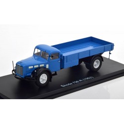 Skoda 706 R flatbed platform trailer 1952 Blue Black IXO PCL47129