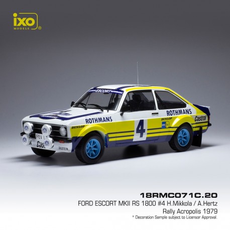 Ford Escort MKII RS 1800 4 Rallye de l'Acropole 1979 Mikkola - Hertz IXO 18RMC071C