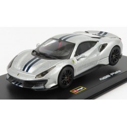 Ferrari 488 Pista 2018 White and Dark Blue Bbugaro BBU18-36910White