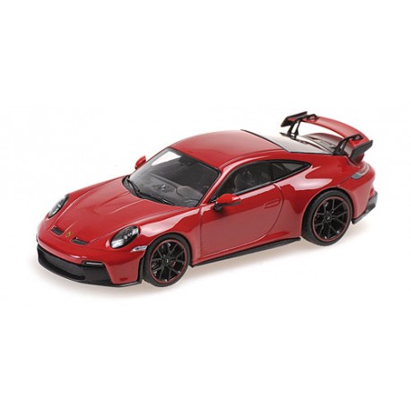 Porsche 911 Type 992 GT3 2020 Silver with Black Wheels Minichamps 410069202