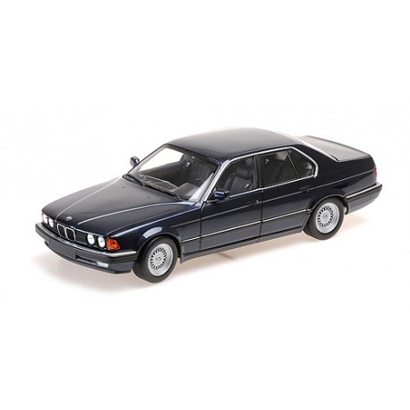 BMW 730I (E32) 1986 Blue Metallic Minichamps 100023006