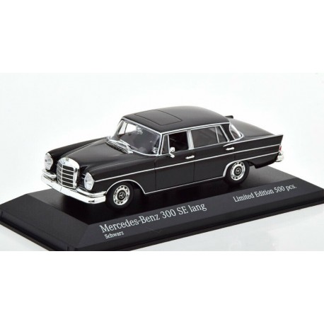 Mercedes Benz 300SE W112 Lang 1963 Black Minichamps 943035203