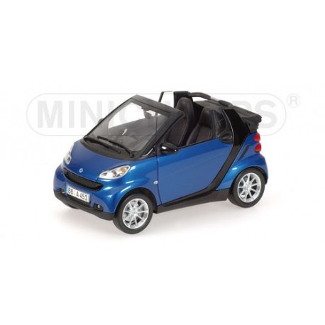 Smart Fortwo Cabriolet 2007 Bleue Minichamps 150036330